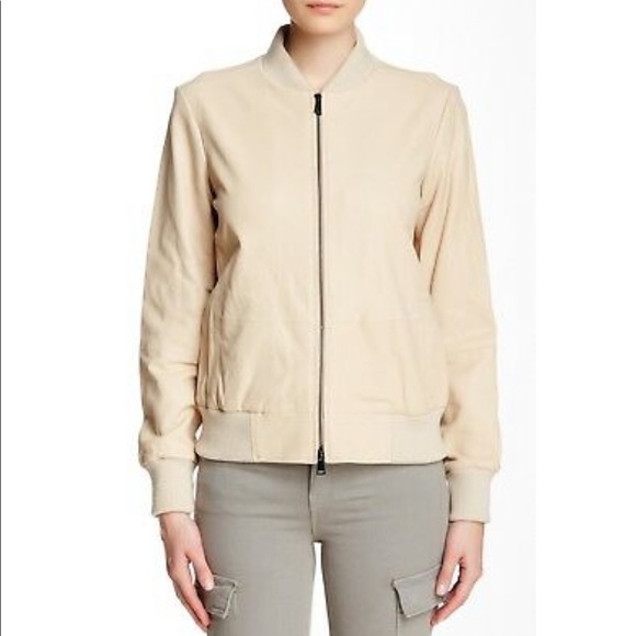 Vince leather bomber jacket - tan - Picture 14 of 14